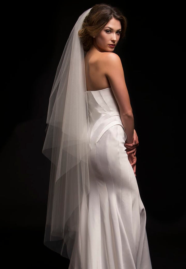 Chelsea Two-Tier Waltz Handkerchief Veil