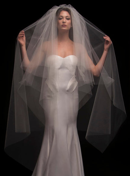 Chelsea Two-Tier Waltz Handkerchief Veil