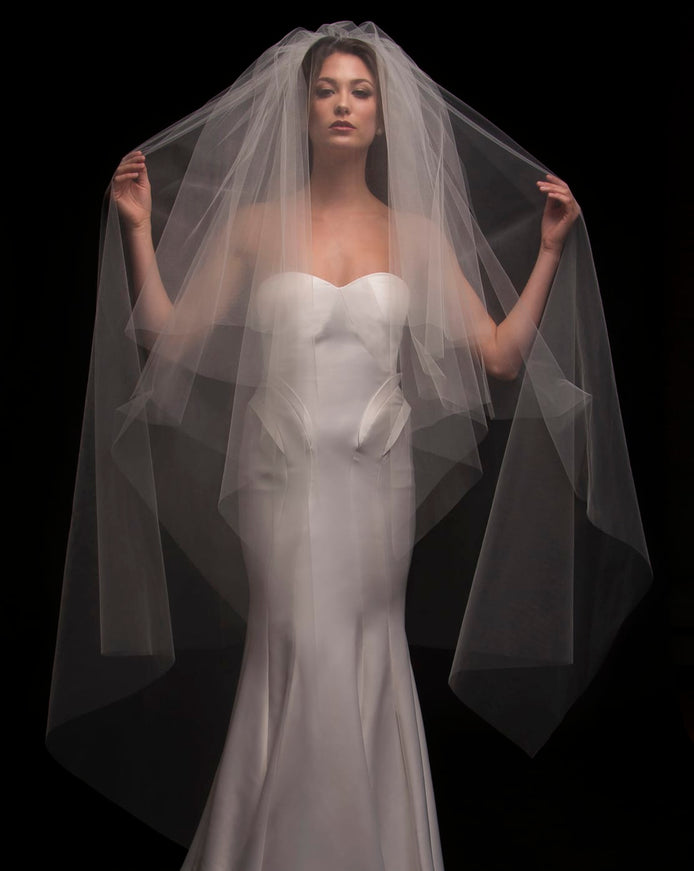 Chelsea Two-Tier Waltz Handkerchief Veil