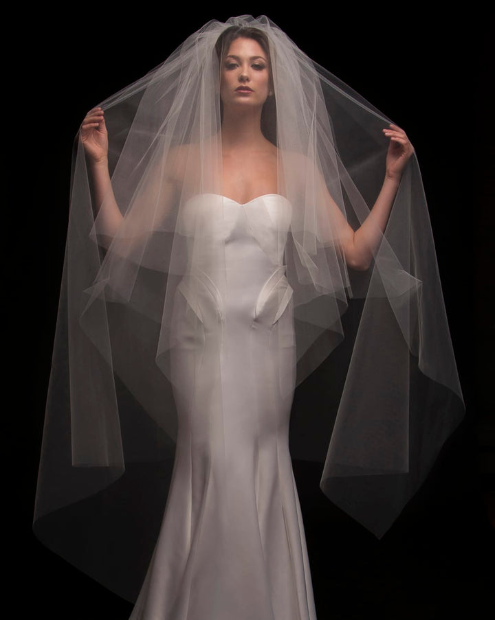 Chelsea Two-Tier Waltz Handkerchief Veil