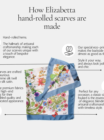 Elizabetta Anthea Silk Foulard - Ivory