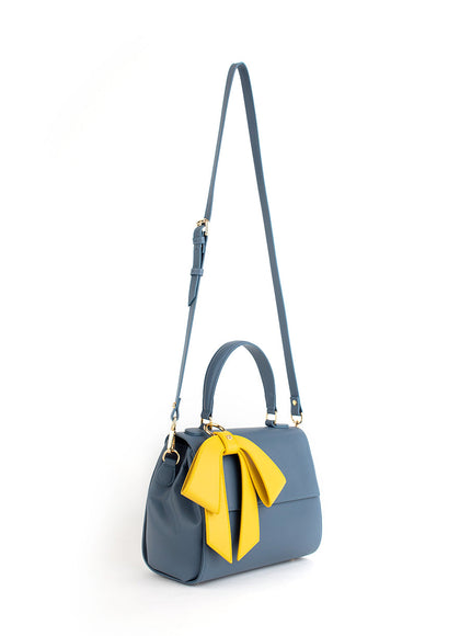 Cottontail Deep Blue Vegan Leather Bag