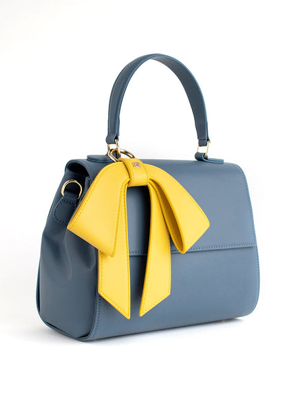 Cottontail Deep Blue Vegan Leather Bag