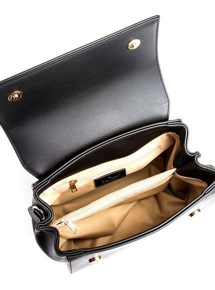 Gunas New York Cottontail Black Vegan Leather Bag