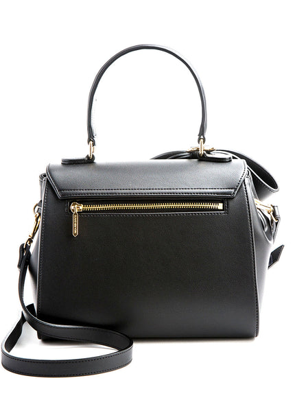 Gunas New York Cottontail Black Vegan Leather Bag