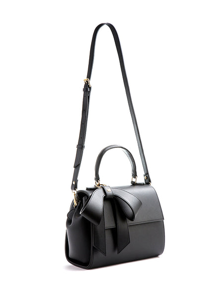 Gunas New York Cottontail Black Vegan Leather Bag