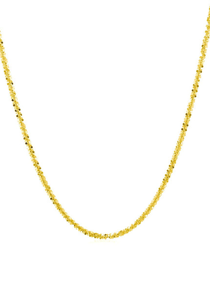 14k Yellow Gold Sparkle Chain 1.5mm