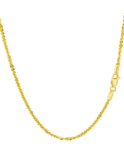 14k Yellow Gold Sparkle Chain 1.5mm