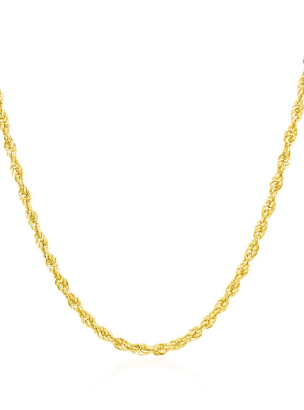 2.0mm 14k Yellow Gold Light Rope Chain