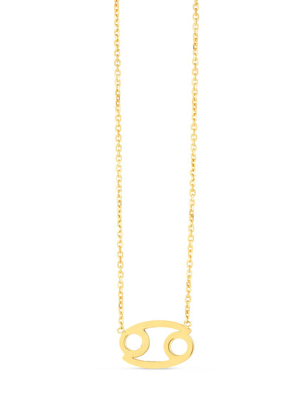 14K Yellow Gold Cancer Necklace