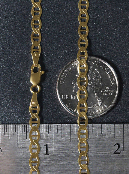 4.5mm 14k Yellow Gold Mariner Link Chain