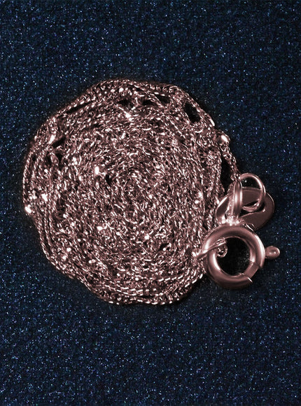 14k Rose Gold Singapore Chain 1.0mm