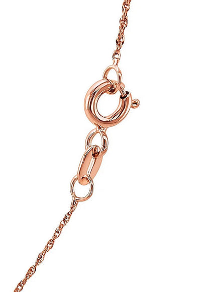 14k Rose Gold Singapore Chain 1.0mm