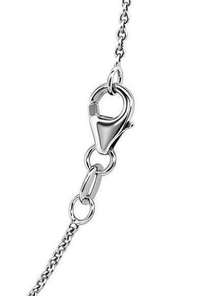 14k White Gold Round Cable Link Chain 1.2mm