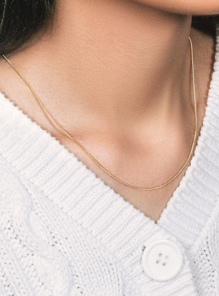 10k Yellow Gold Gourmette Chain 1.5mm