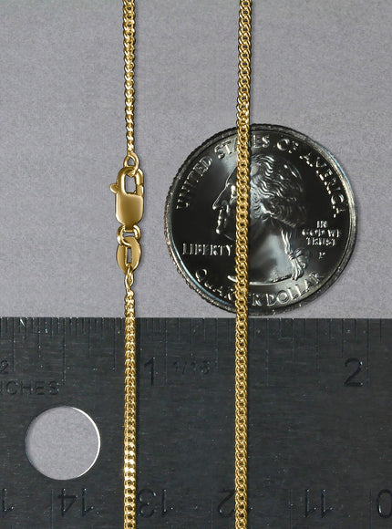 10k Yellow Gold Gourmette Chain 1.5mm