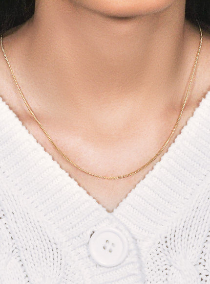 10k Yellow Gold Gourmette Chain 1.5mm