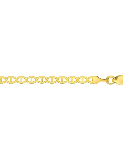 3.2mm 14k Yellow Gold Mariner Link Bracelet
