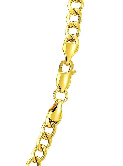 4.4mm 14k Yellow Gold Curb Chain