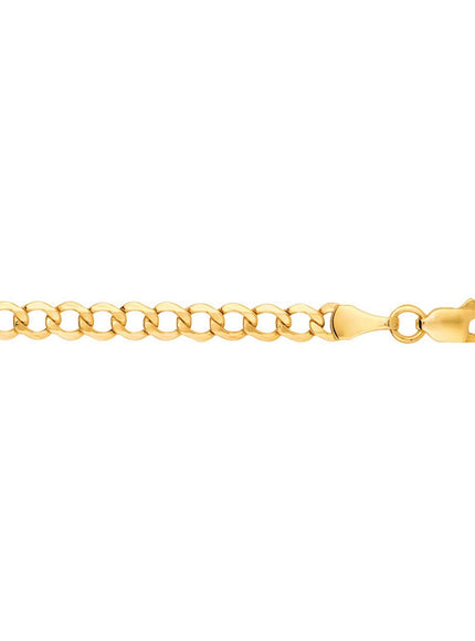 4.4mm 14k Yellow Gold Curb Chain