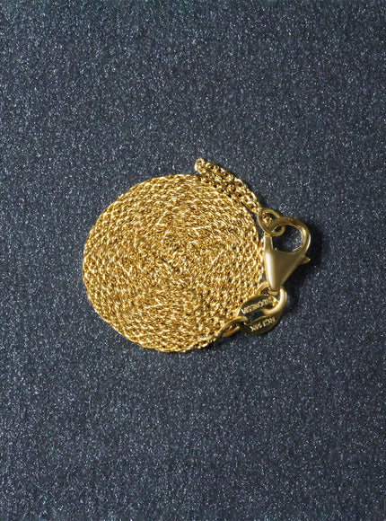 14k Yellow Gold Oval Cable Link Chain 0.97mm