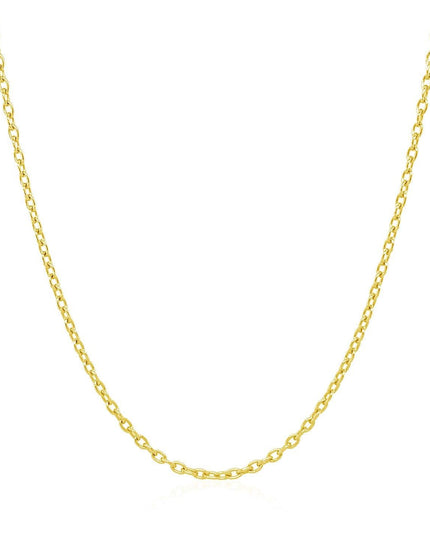 14k Yellow Gold Round Cable Link Chain 1.5mm - Ellie Belle