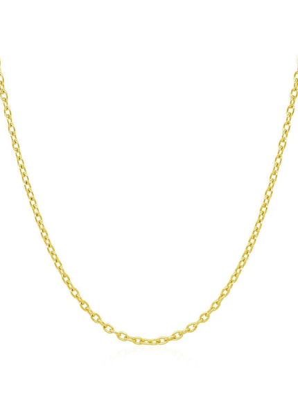 14k Yellow Gold Round Cable Link Chain 1.5mm - Ellie Belle