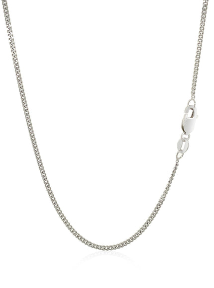 10k White Gold Gourmette Chain 1.5mm