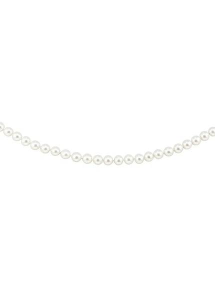 14k Yellow Gold Necklace with White Freshwater Cultured Pearls (6.0mm to 6.5mm)
