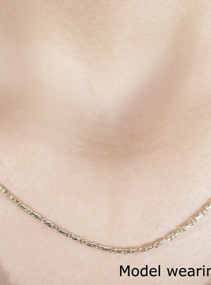 Diamond Cut Fancy Links Pendant Chain in 14k Yellow Gold (1.5mm)