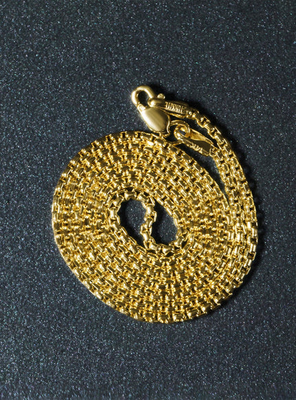 14k Yellow Gold Round Box Chain 1.7mm