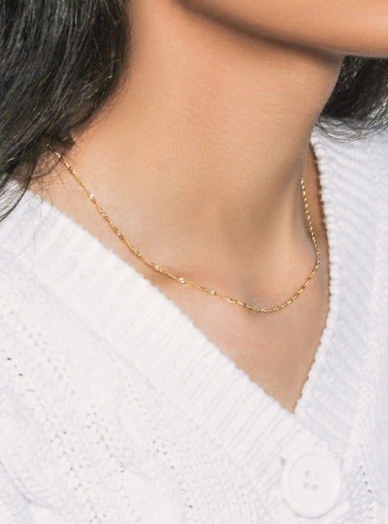 10k Yellow Gold Singapore Chain 1.5mm