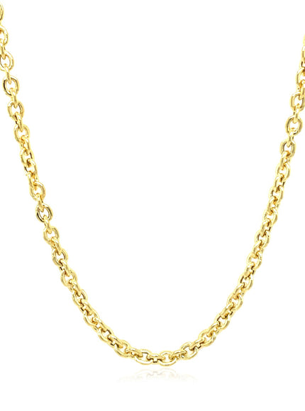 3.0mm 14k Yellow Gold Forsantina Lite Cable Link Chain