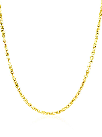 14k Yellow Gold Forsantina Lite Cable Link Chain 1.9mm