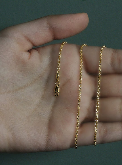 14k Yellow Gold Forsantina Lite Cable Link Chain 1.9mm