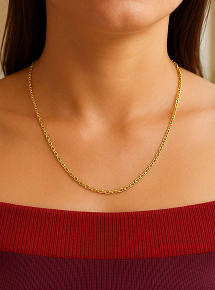 14k Yellow Gold Forsantina Lite Cable Link Chain 1.9mm