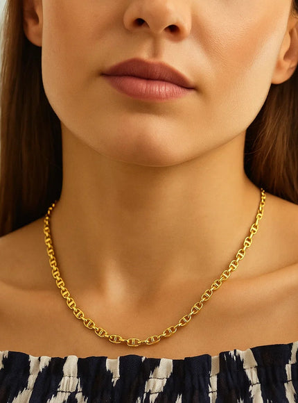 4.5mm 14k Yellow Gold Anchor Chain