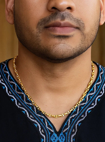 4.5mm 14k Yellow Gold Anchor Chain