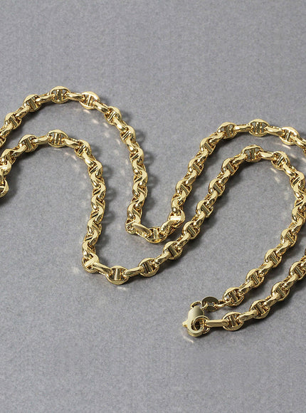 4.5mm 14k Yellow Gold Anchor Chain