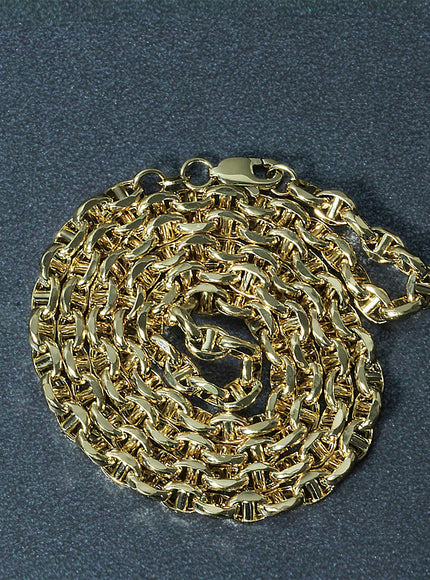 4.5mm 14k Yellow Gold Anchor Chain