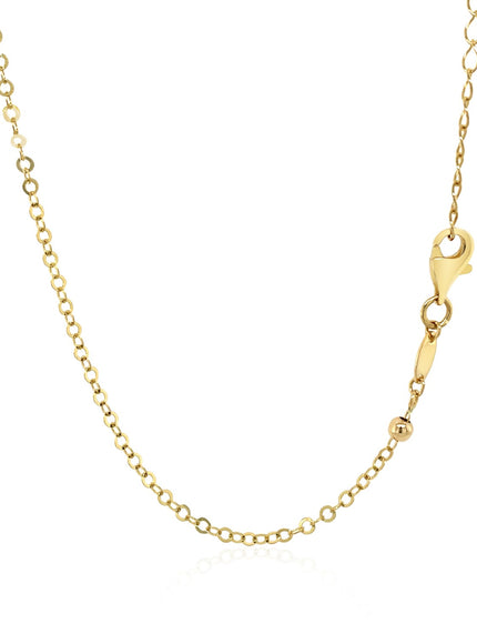 Choker Necklace with Hammered Beads in 14k Yellow Gold