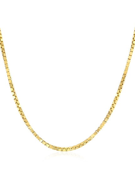 14k Yellow Gold Classic Box Chain 1.1mm