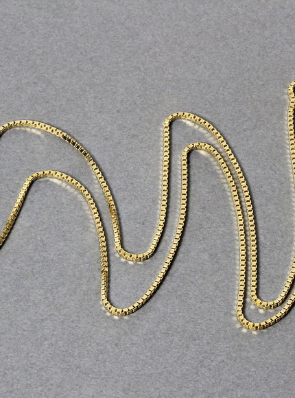 14k Yellow Gold Classic Box Chain 1.1mm