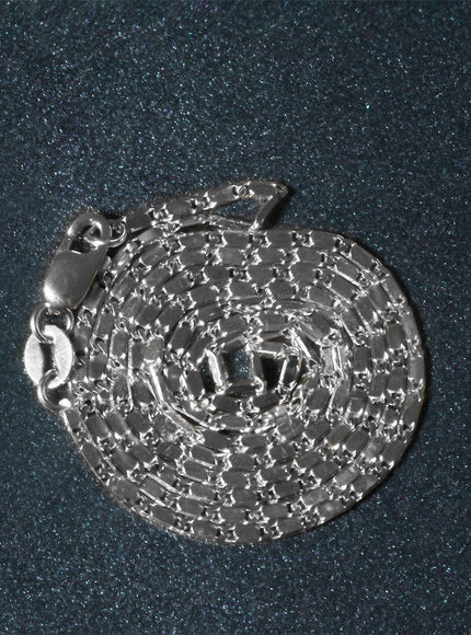 14k White Gold Lumina Pendant Chain 1.0mm