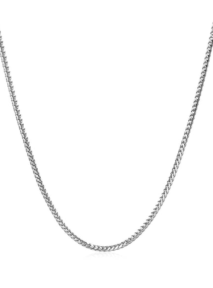 14k White Gold Franco Chain 1.2mm