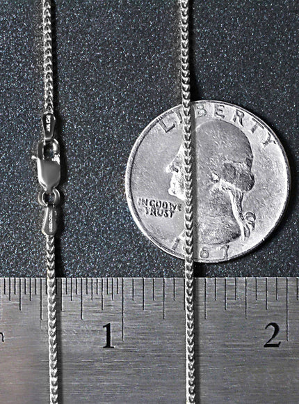 14k White Gold Franco Chain 1.2mm