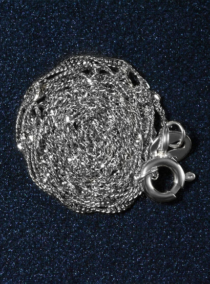 14k White Gold Singapore Chain 1.0mm
