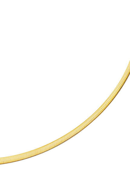 4.0mm 14k Two Tone Gold Reversible Omega Necklace