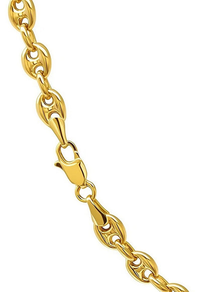 4.7mm 14k Yellow Gold Puffed Mariner Link Chain