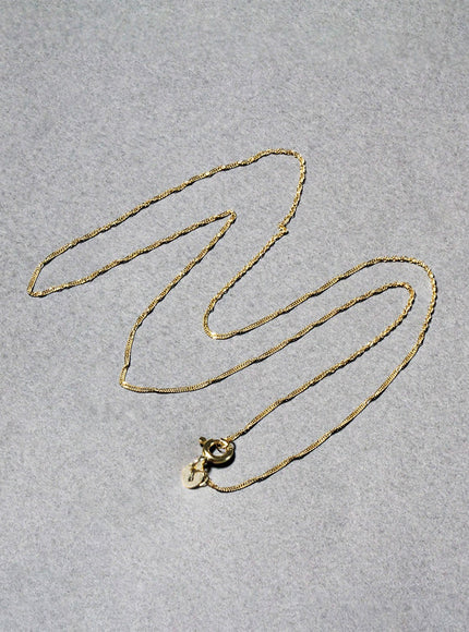 14k Yellow Gold Singapore Chain 0.8mm